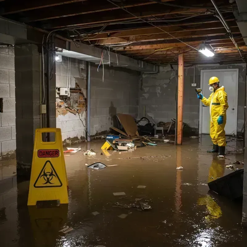 Flooded Basement Electrical Hazard in Jasper County, MO Property